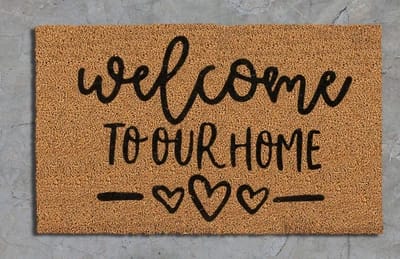 Welcome To Our Home Doormat