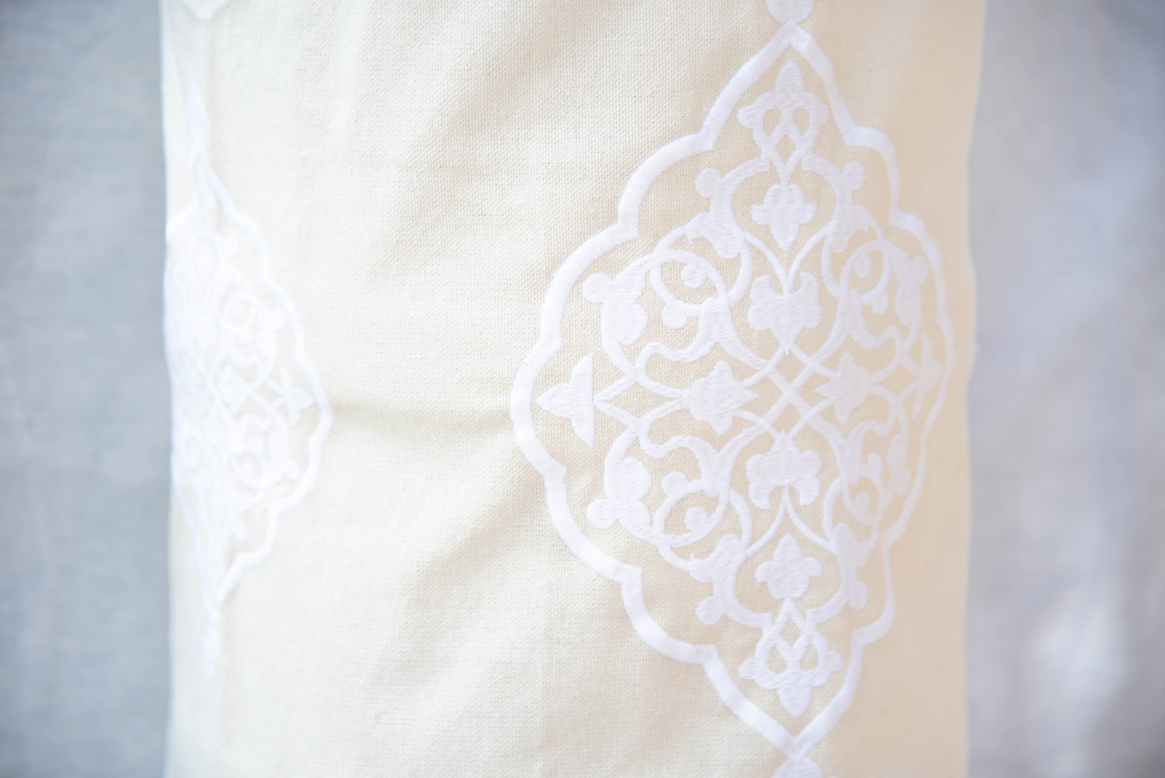 White Ramadan Arabesque Water Dispenser Gallon Cover