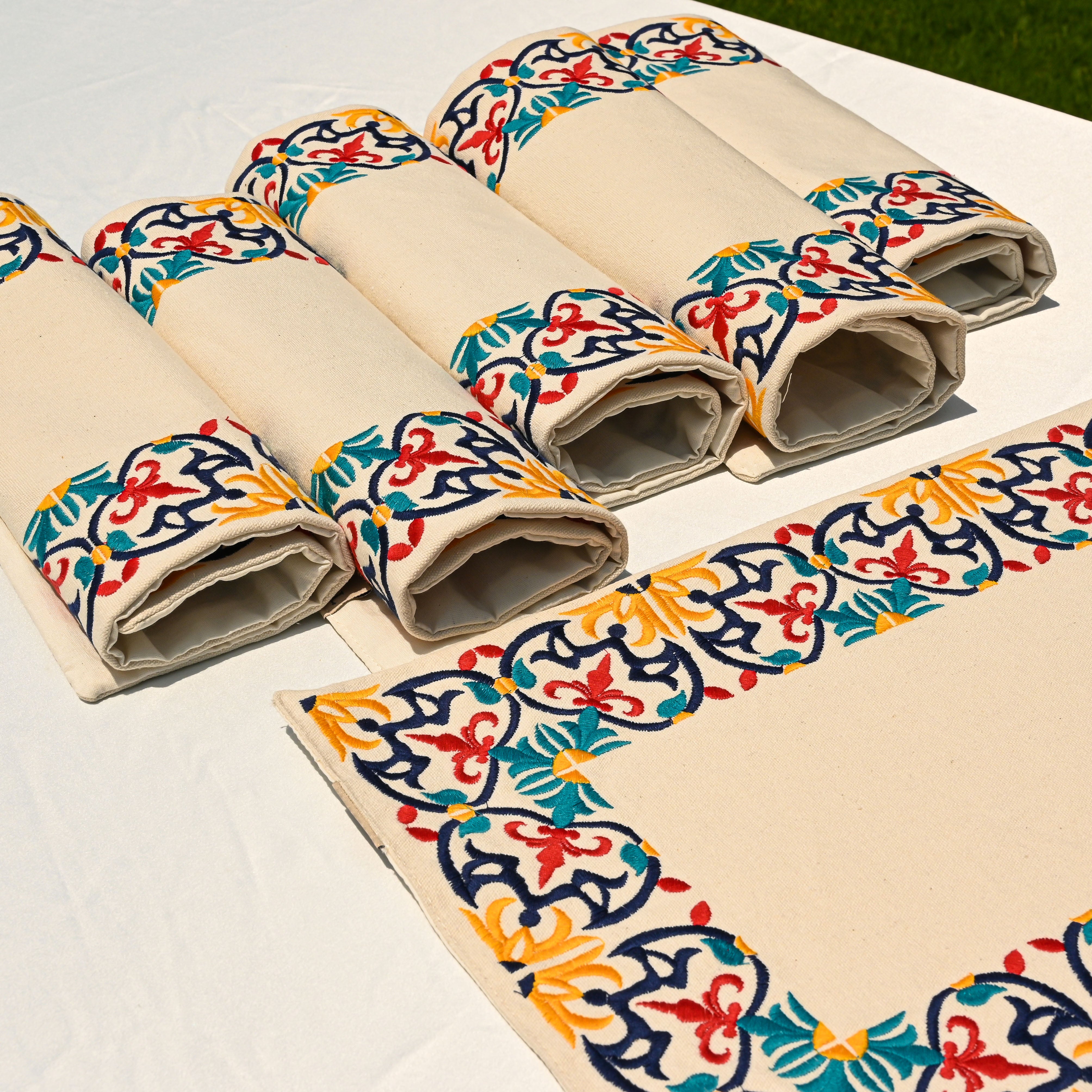 Floral Tiles Placemat Set