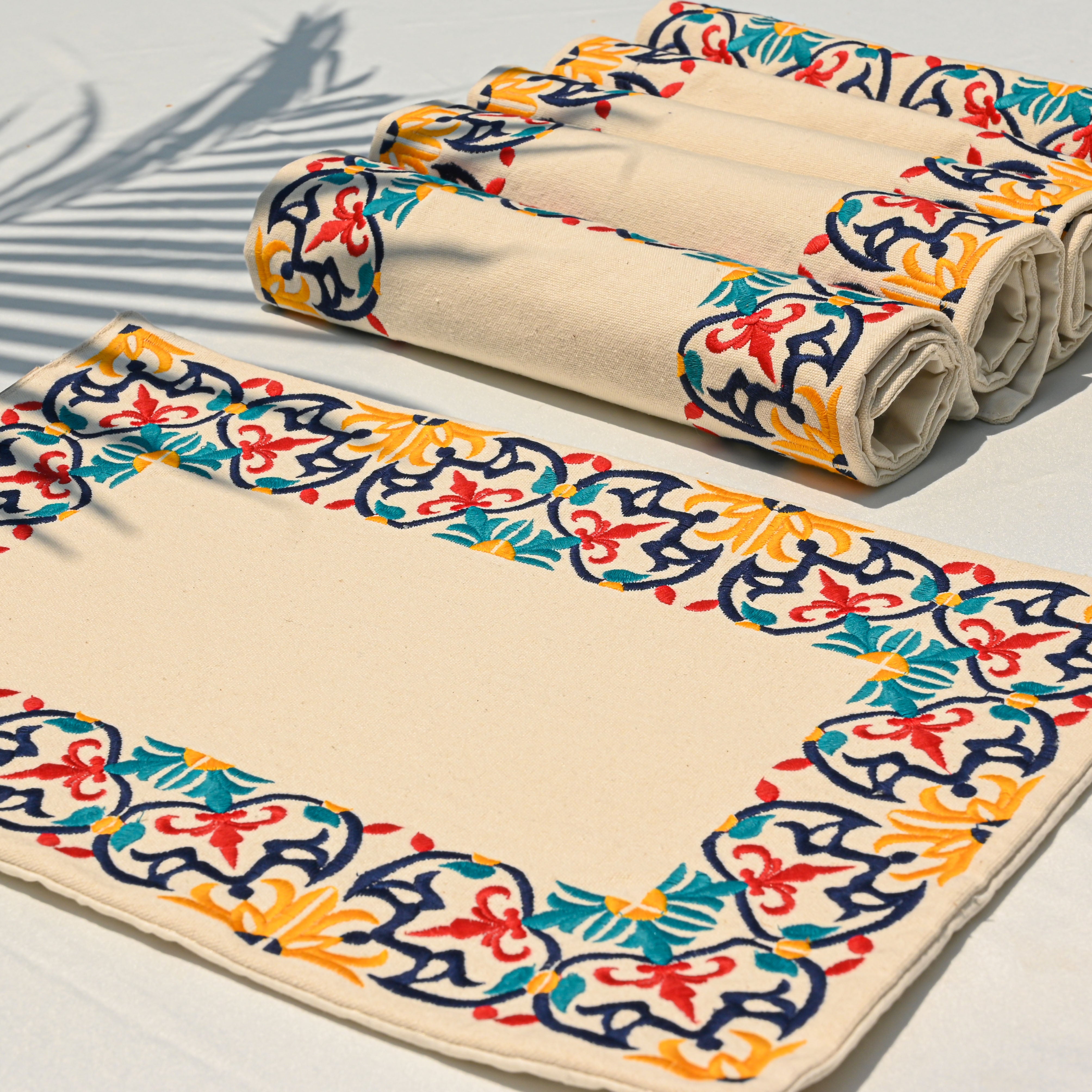 Floral Tiles Placemat Set