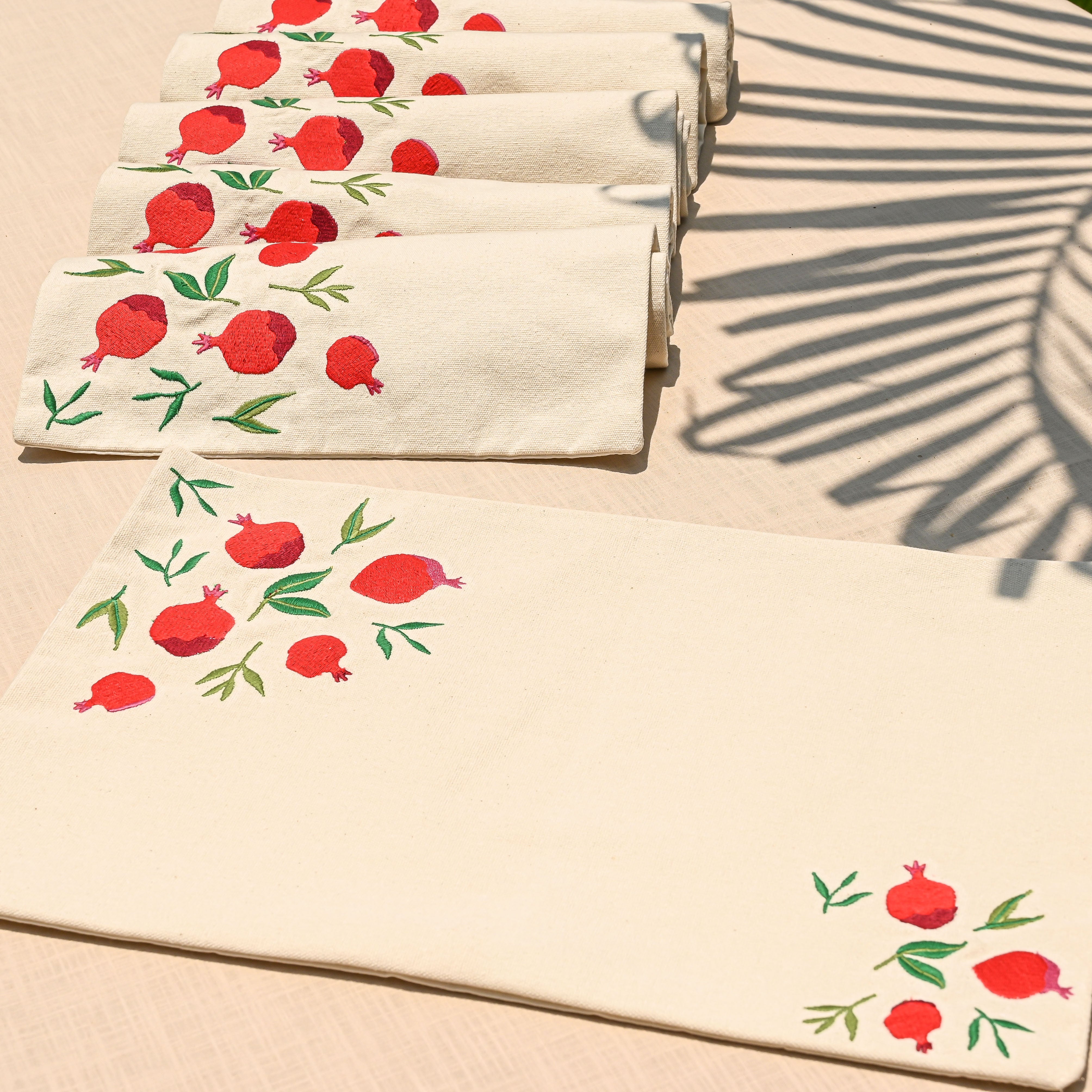 Pomegranate Placemat Set
