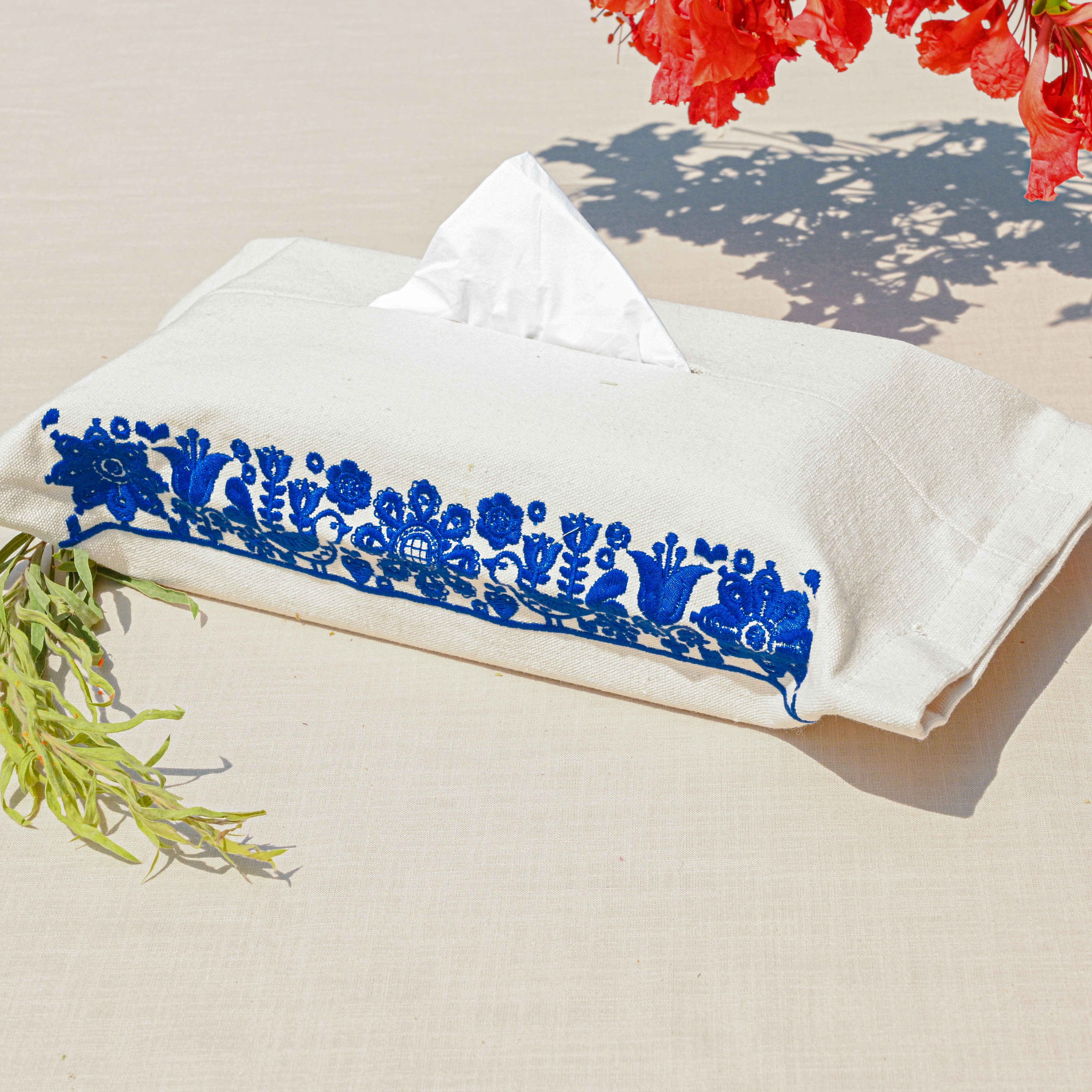 Scandi Garden Tissue Box Cover