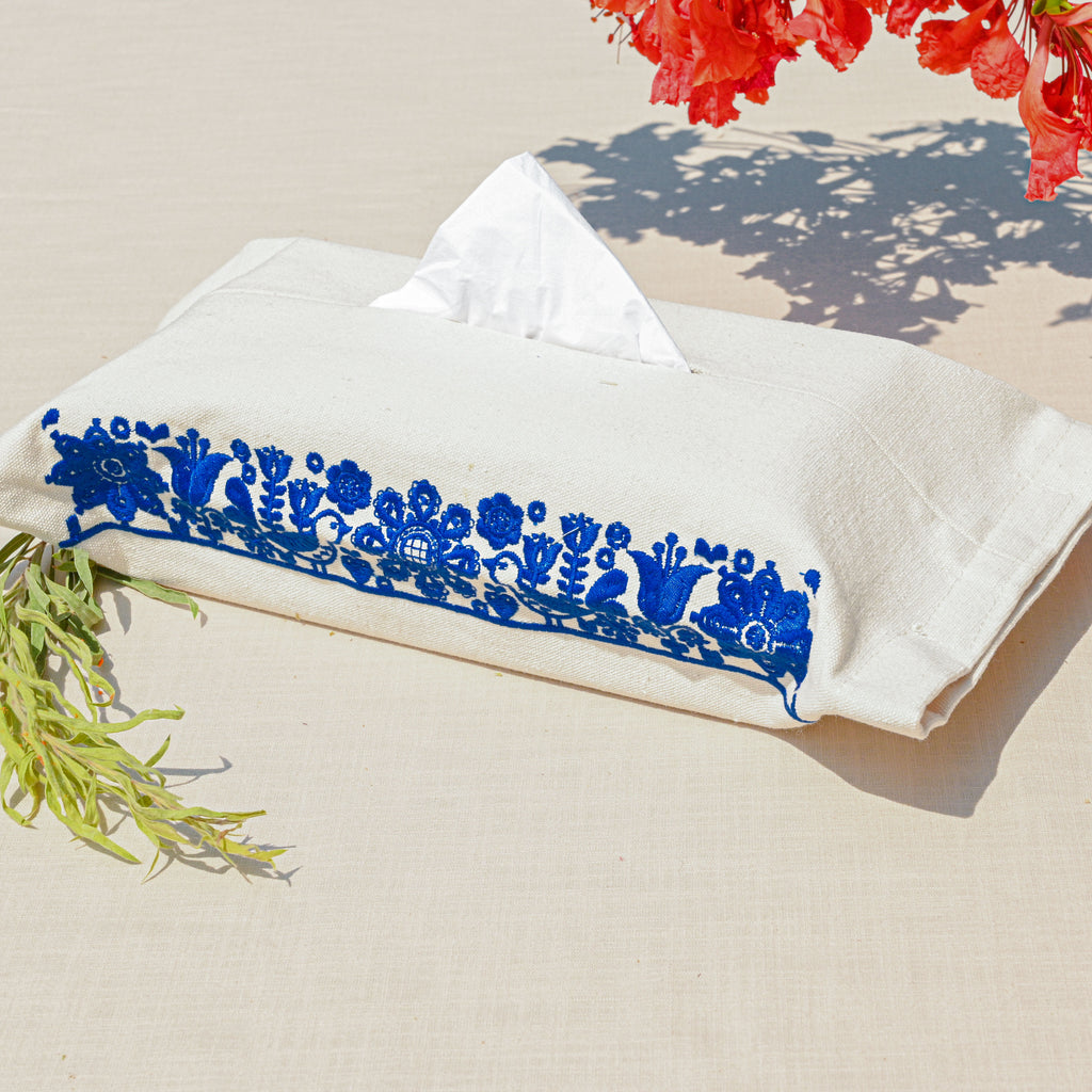 Scandi Garden Tissue Box Cover