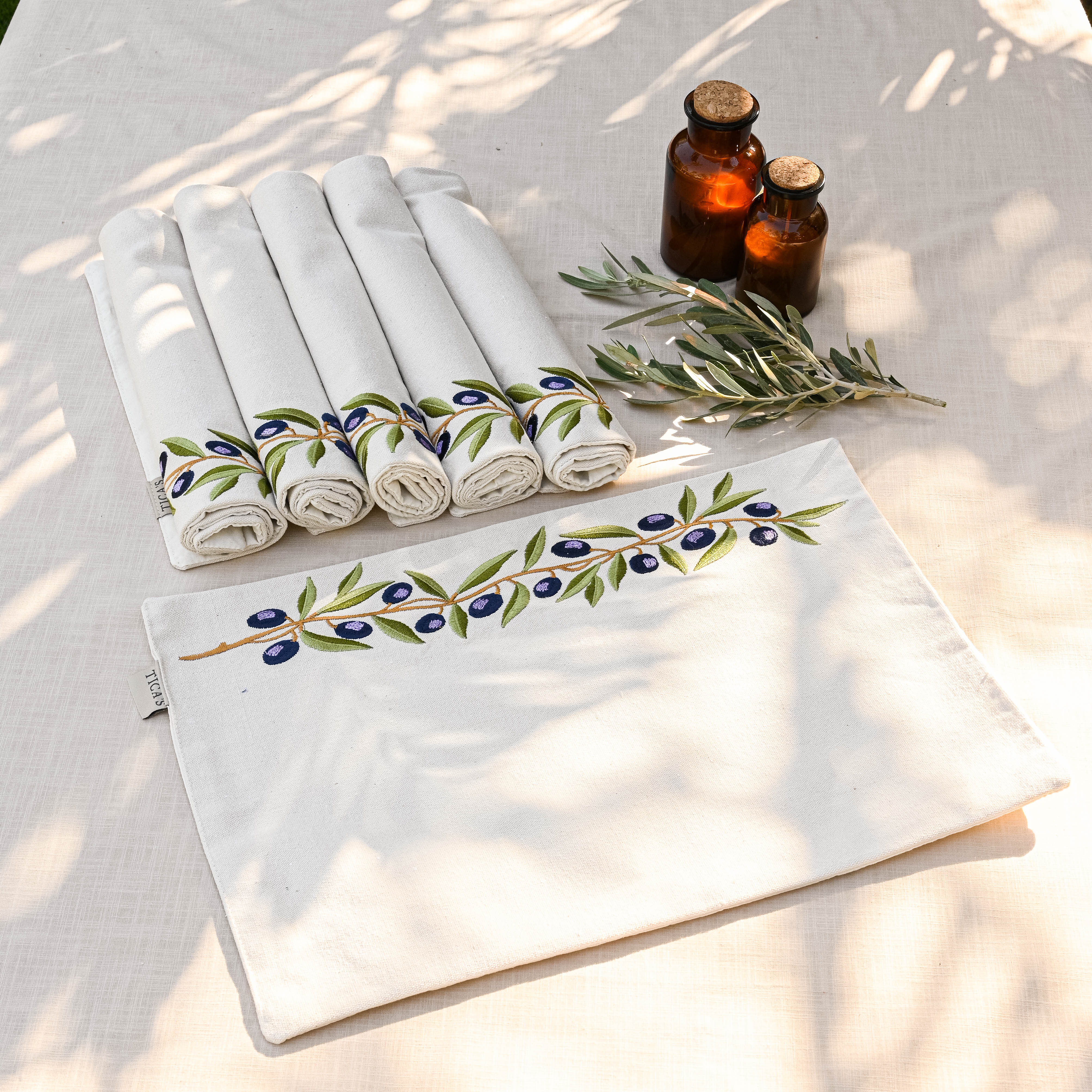 Olive Branch Placemat Set