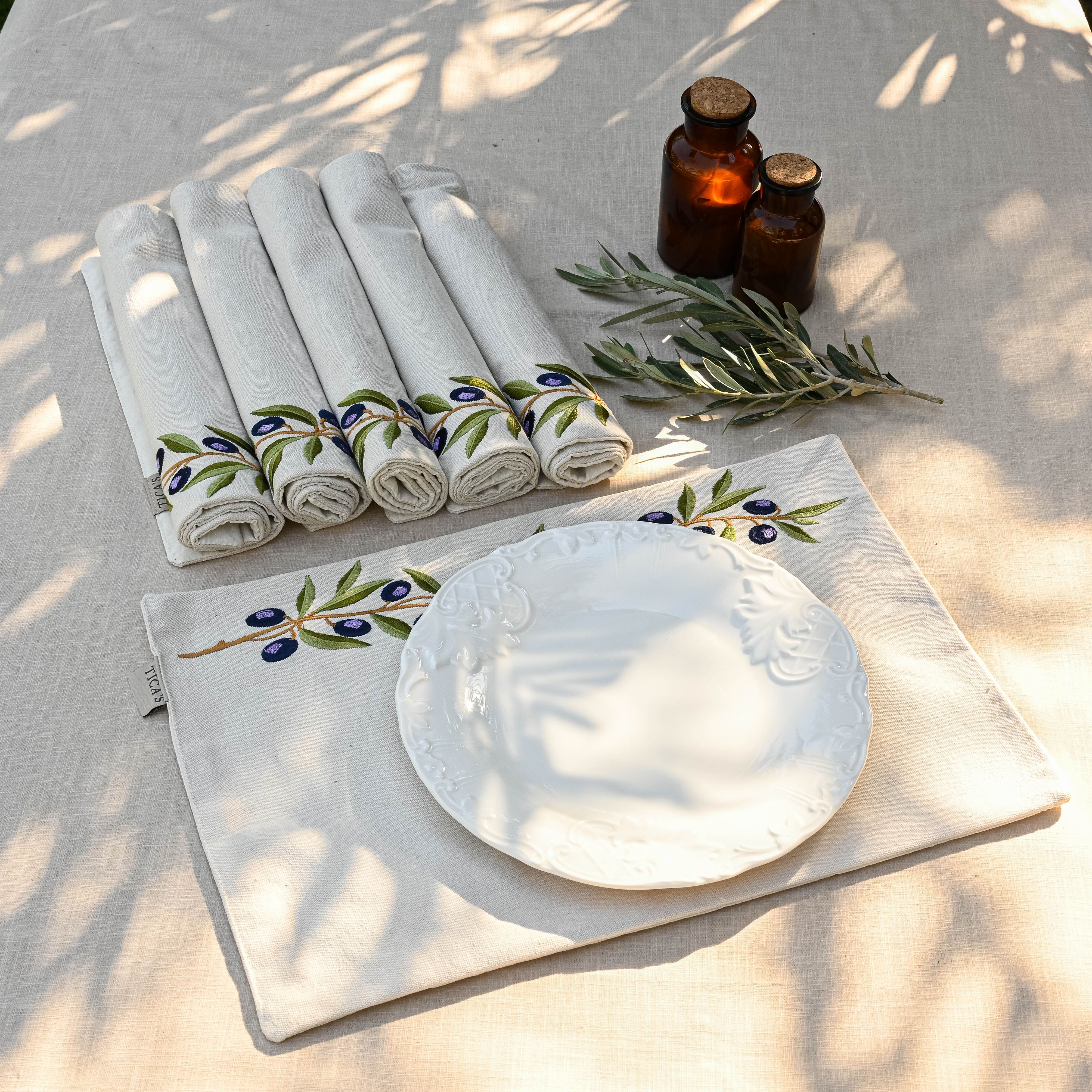 Olive Branch Placemat Set