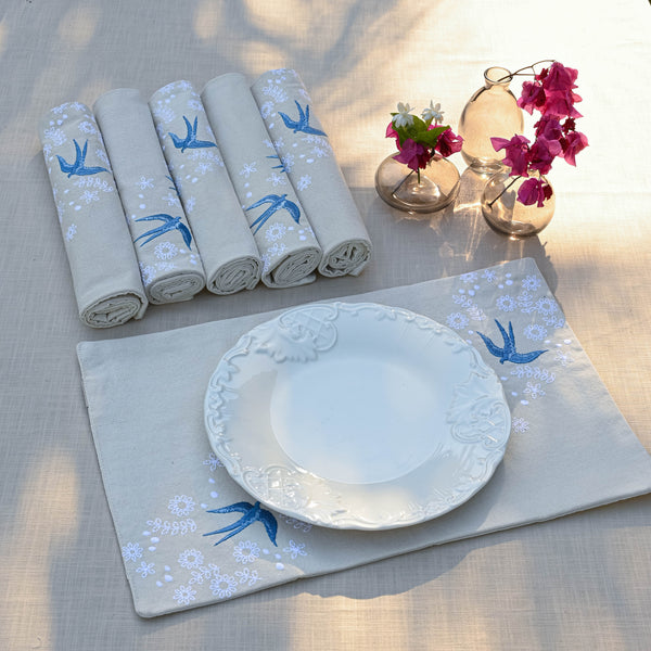 Birds & Flowers Placemats Set