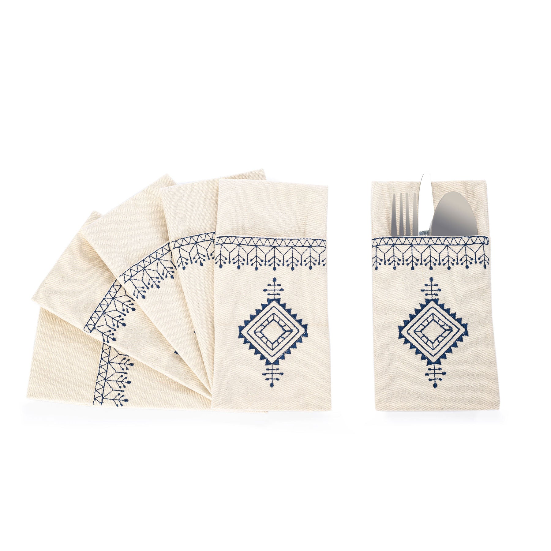 Diamond Cutlery Holder Set