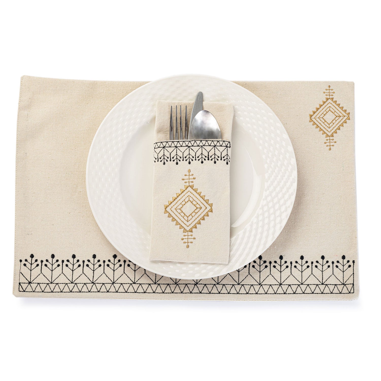 Diamond Cutlery Holder Set