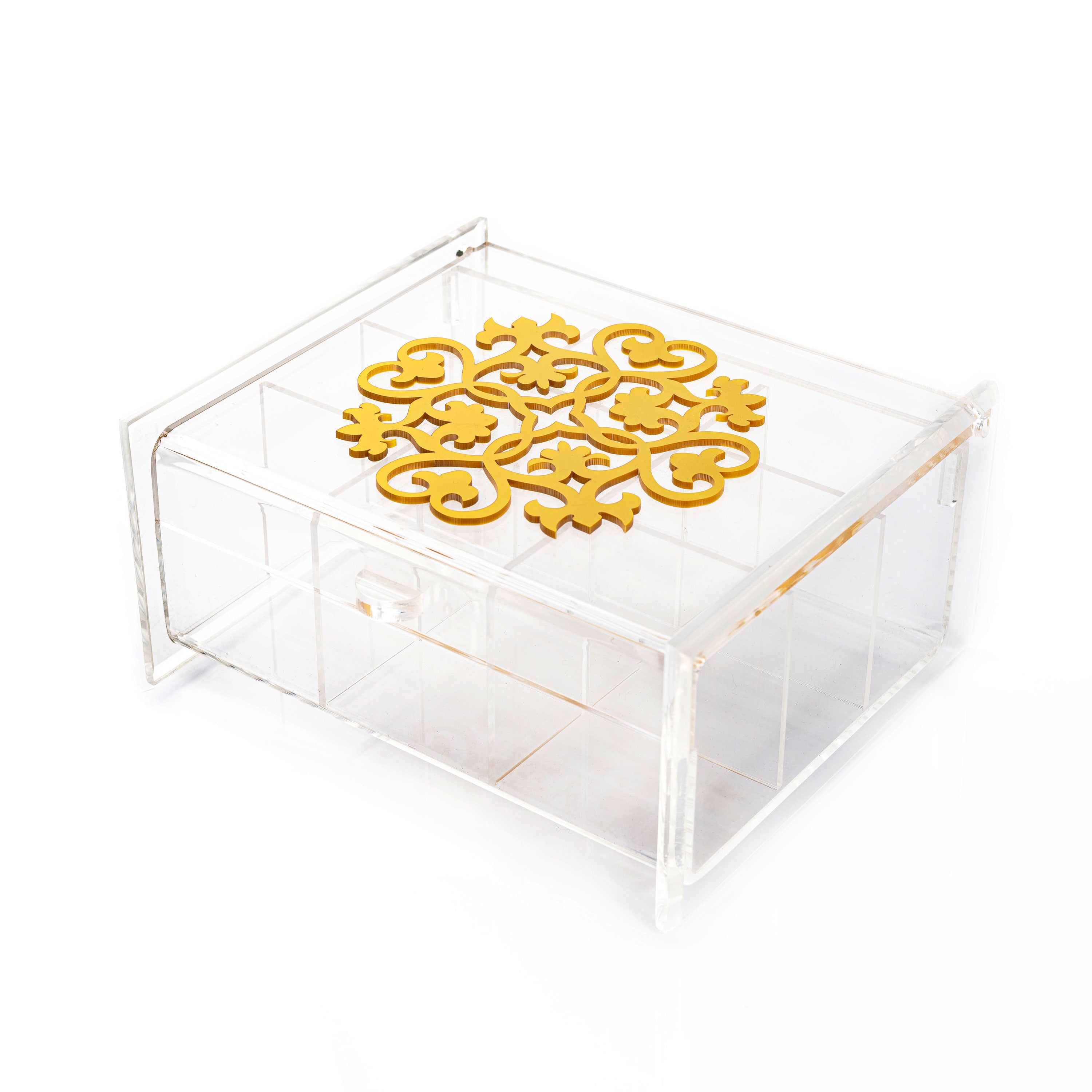 Plexi Yellow Tea Box