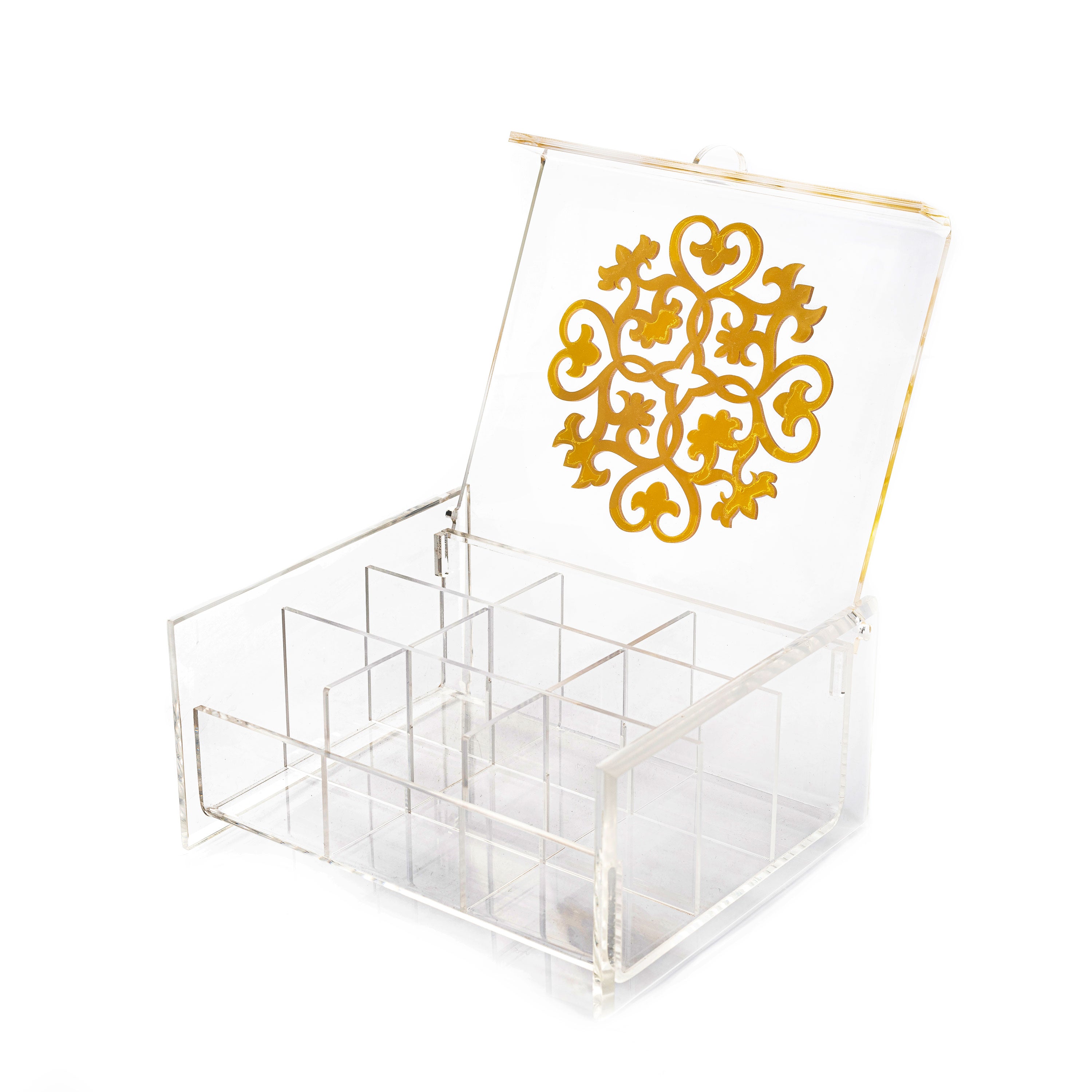 Plexi Yellow Tea Box