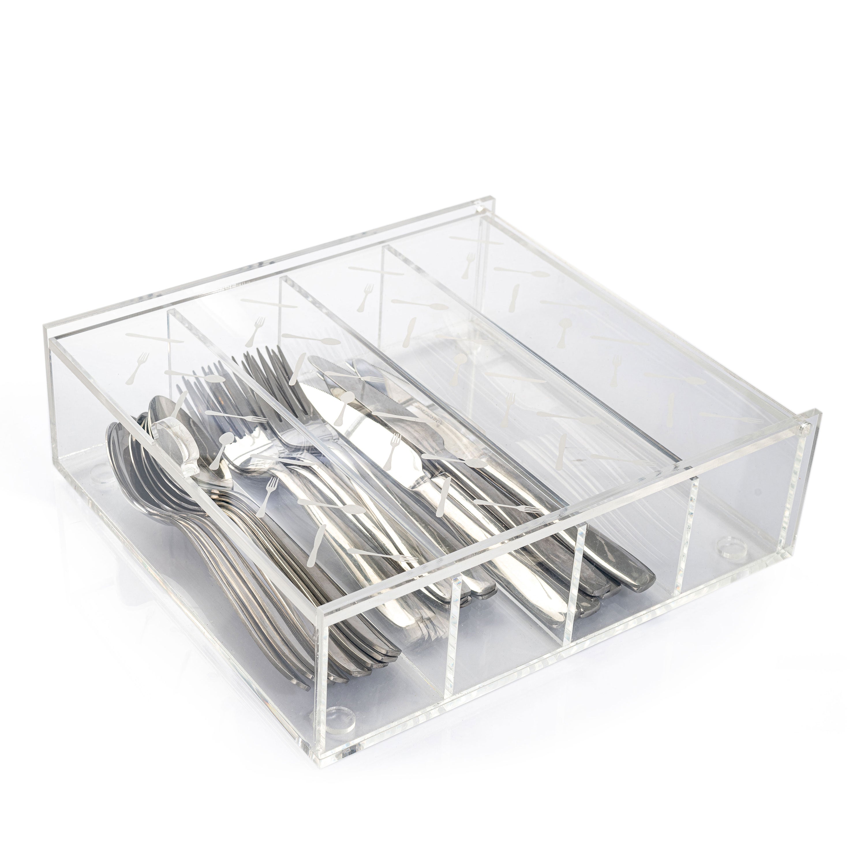 Plexi Cutlery Holder Box