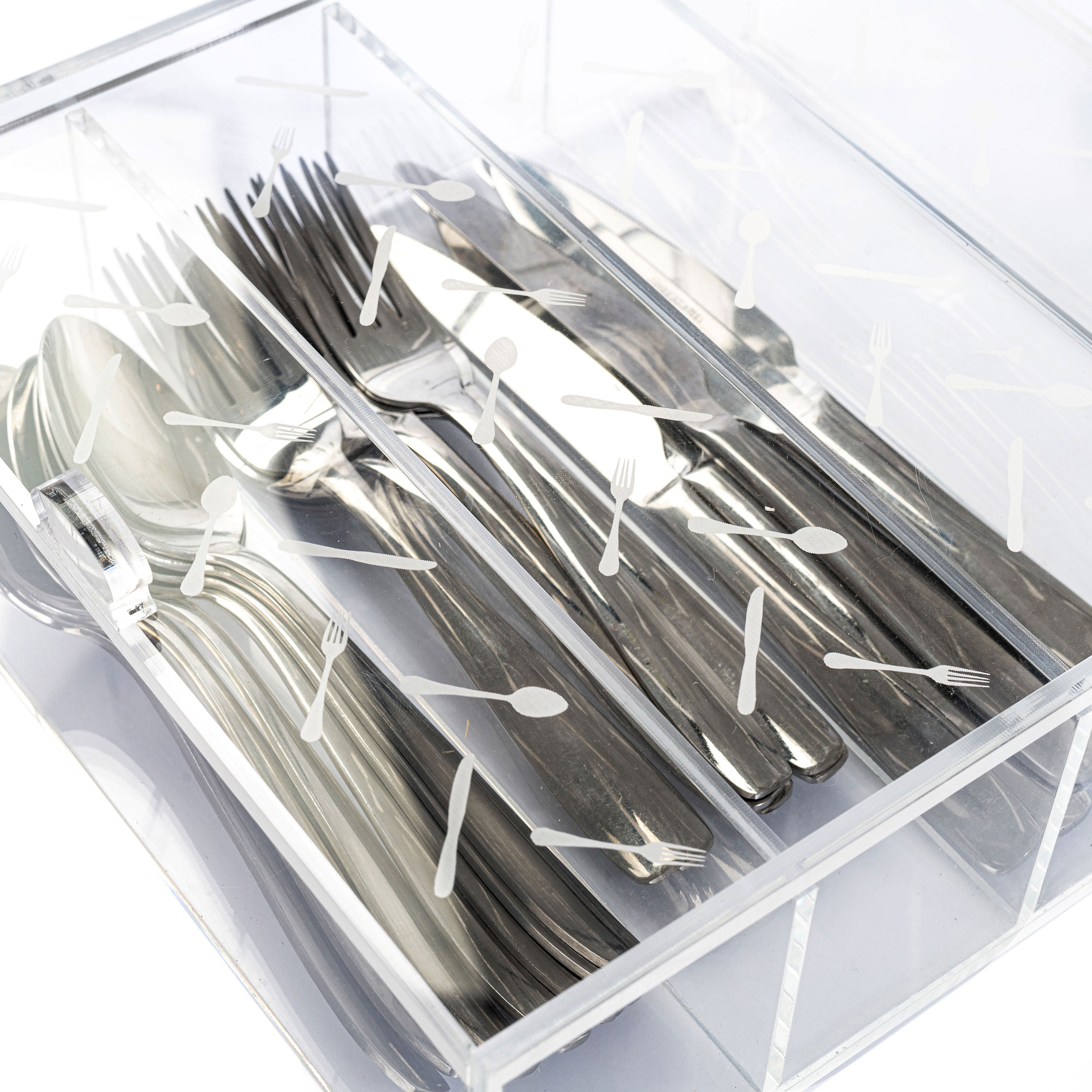 Plexi Cutlery Holder Box