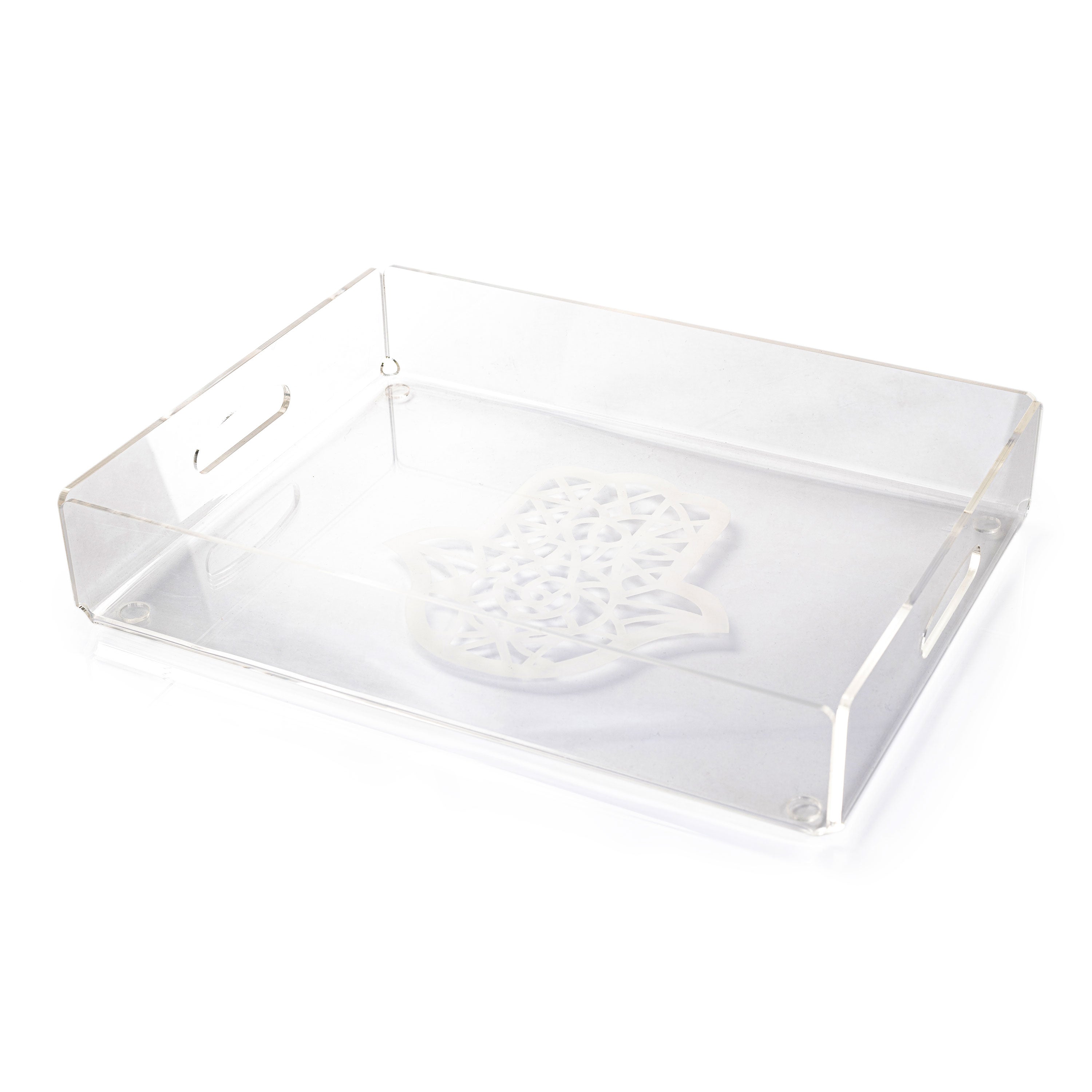 Plexi Kaff White Tea Tray