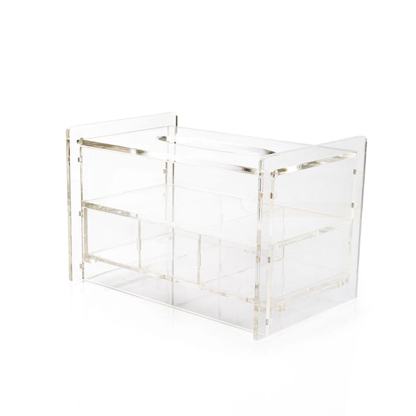Plexi Tissues Holder With Drawer