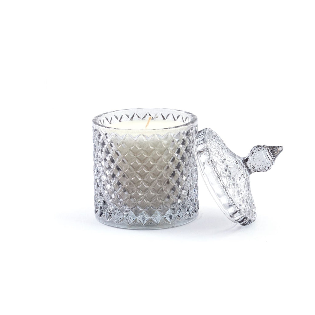 Fresh Linen & Amber Glass Jar Candle
