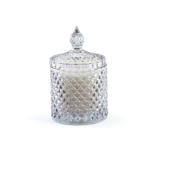 Fresh Linen & Amber Glass Jar Candle