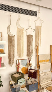 Handmade Star and Crescent Macrame