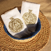 Gold Classic Pomegranate Guest Towel Set