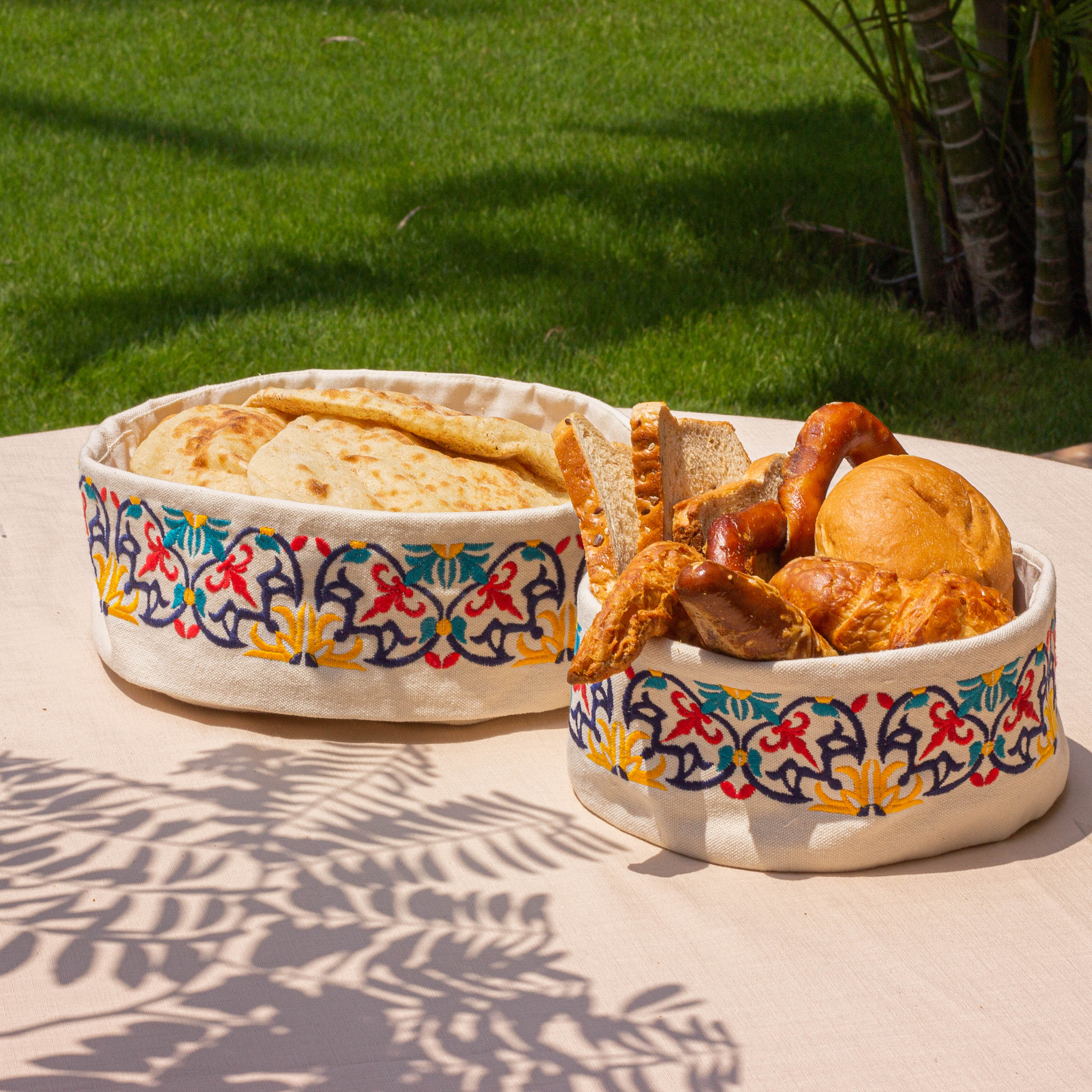Floral Tiles Breadbasket