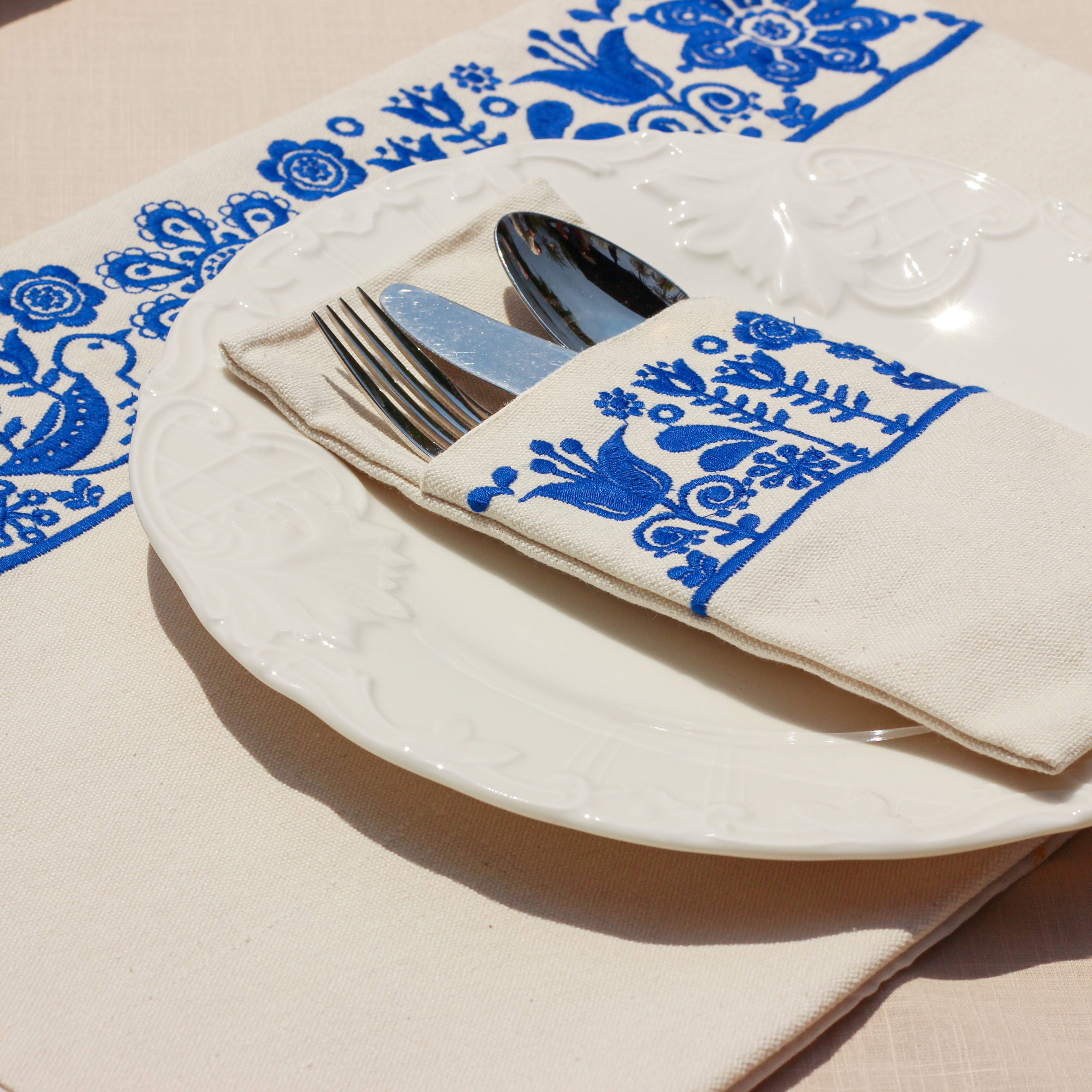 Scandi Garden Cutlery Holder Set
