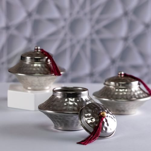 Moroccan Hammered Candle