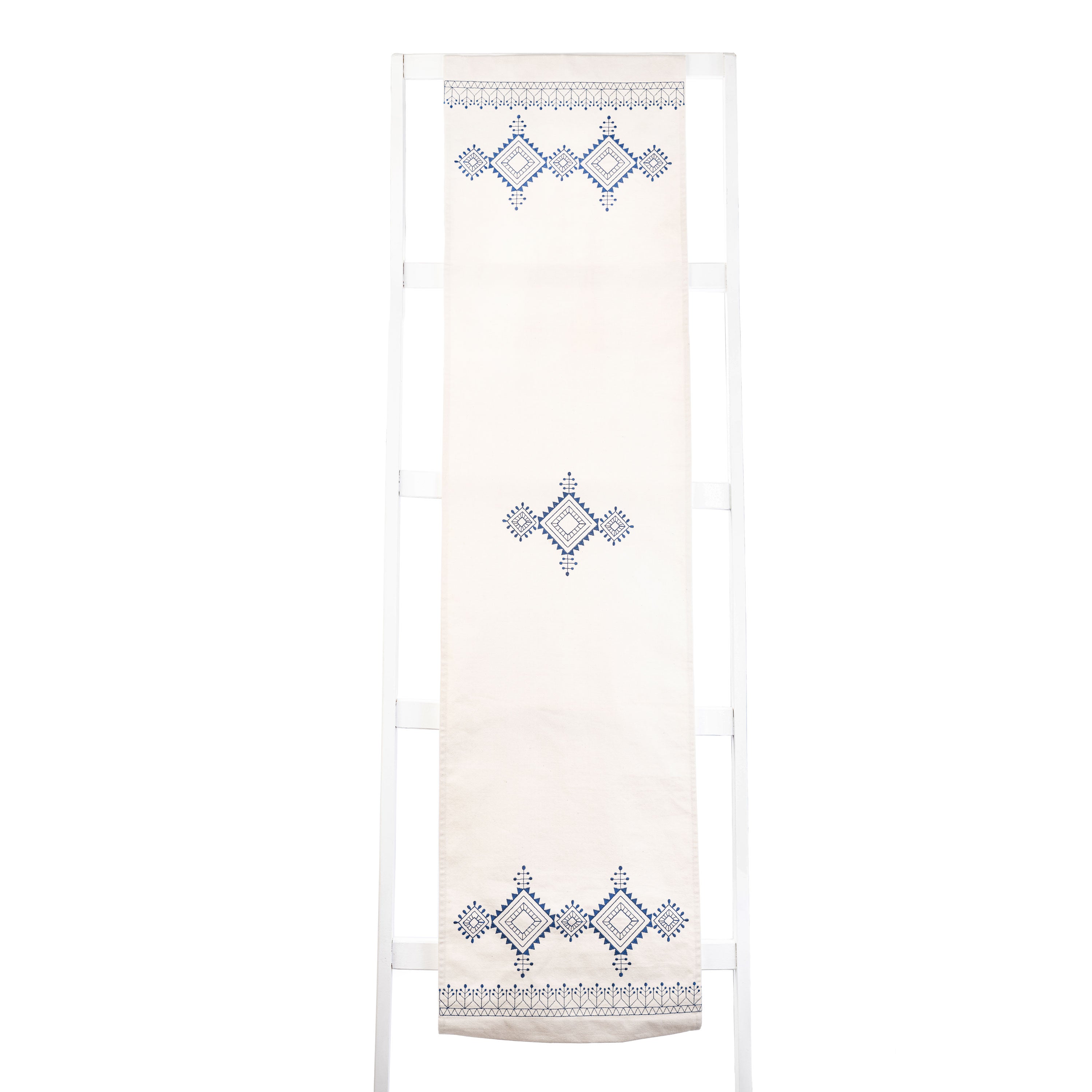 Navy Diamond Table Runner