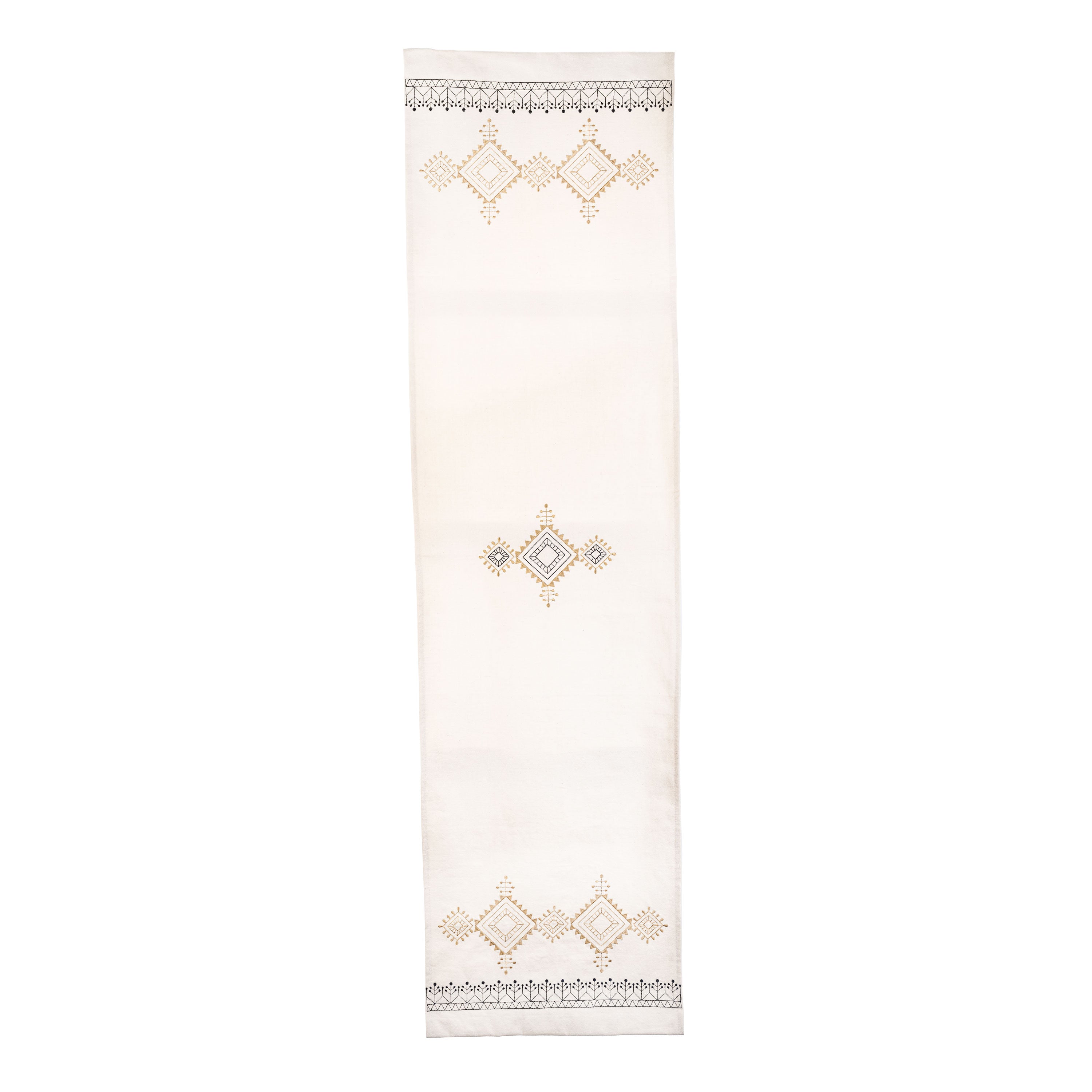 Black & Gold Diamond Table Runner