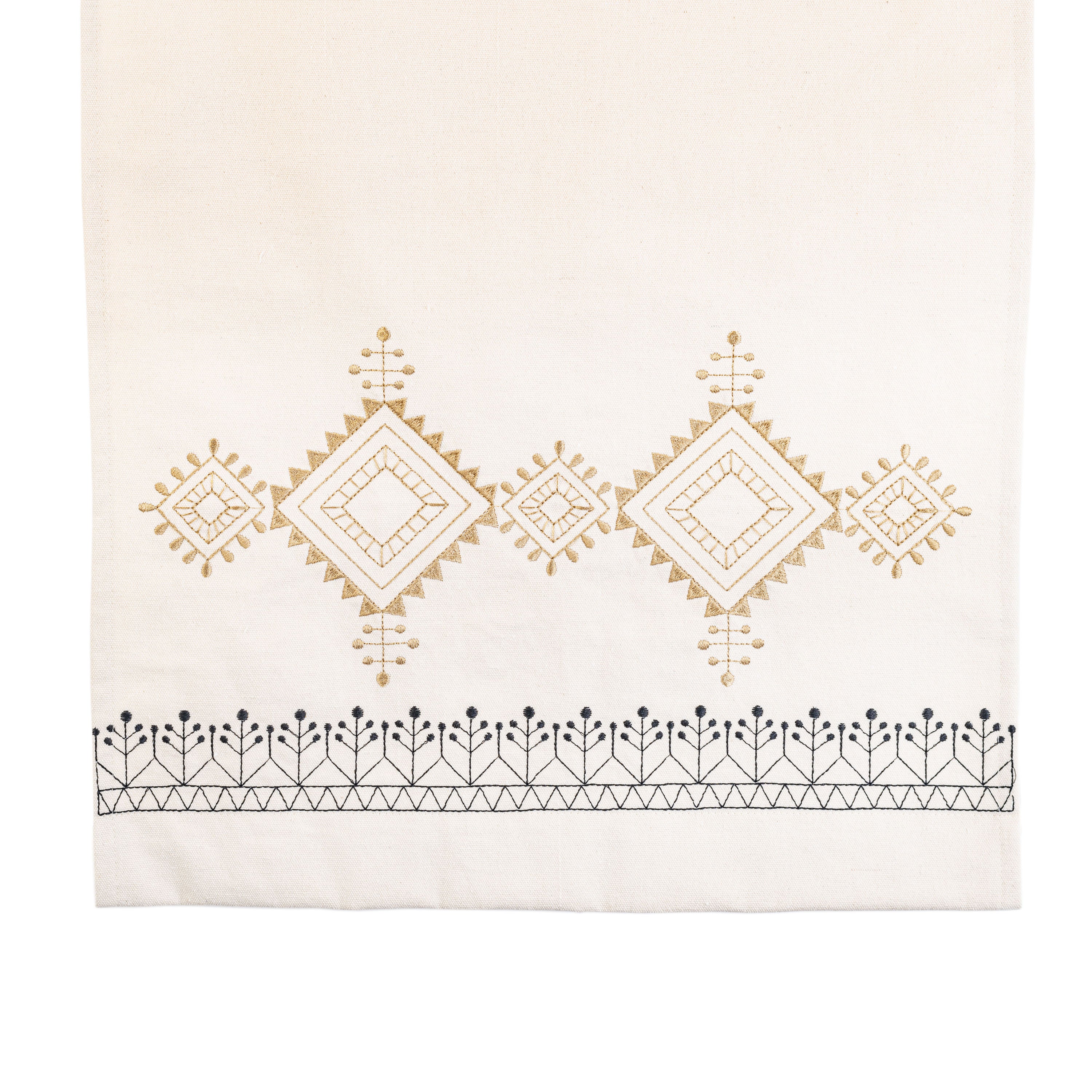 Black & Gold Diamond Table Runner