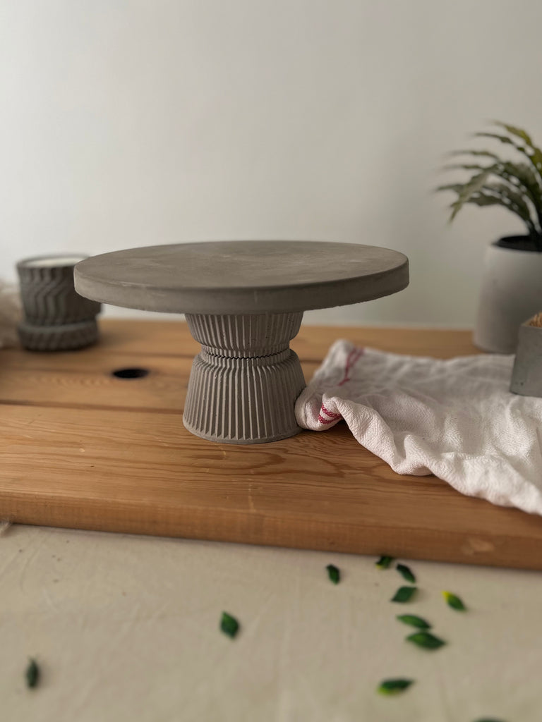 Double Concrete Cake Stands