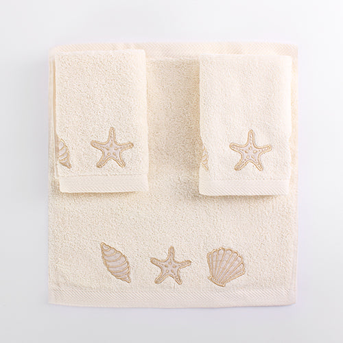 Seashells Guest Towel Set