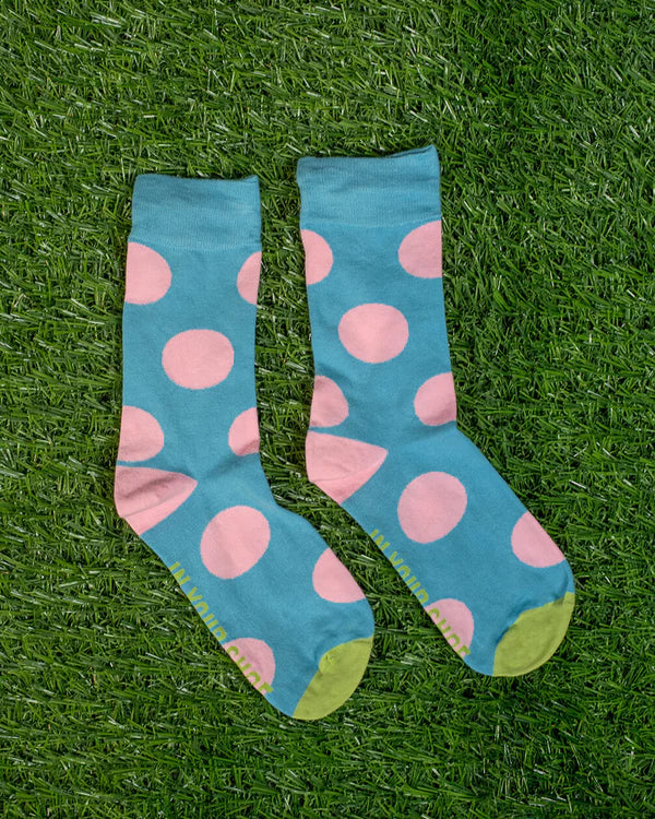 Pink Dots (Long Socks)